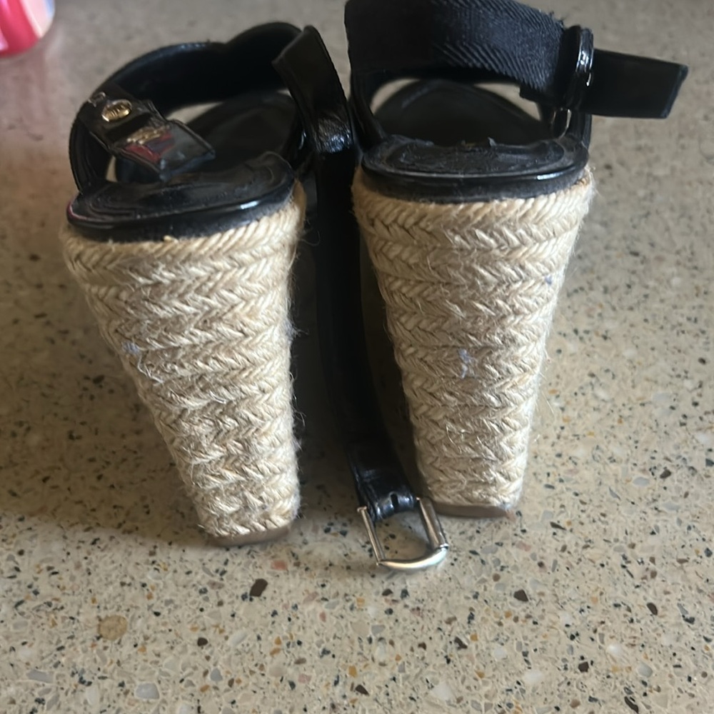 Louis Vuitton Black Strappy Heels - Picture 3 of 3